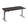 Move 40 Series by Bush Business Furniture Electric Height-Adjustable Standing Desk, 60" x 30", Storm Gray/Cool Gray Metallic, Standard Delivery