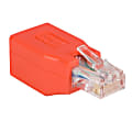 StarTech.com Crossover adapter - RJ-45 (M) - RJ-45 (F) - Gigabit - ( CAT 6 ) - red - Convert a Cat 6 Ethernet cable into a Gigabit capable Crossover cable