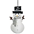 Amscan 244190 Christmas Hanging Tinsel Snowmen, White, Set Of 2 Snowmen