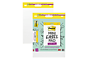 Post-it® Super Sticky Mini Easel Pads, 15" x 18", 2 Pads, 20 Sheets/Pad, School Supplies for Classrooms, White 1 thumbnail image