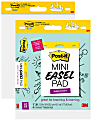 Post-it® Super Sticky Mini Easel Pads, 15" x 18", 2 Pads, 20 Sheets/Pad, Back to School Supplies for Classrooms, White 1 thumbnail image