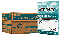 Boise® ASPEN® 30 Multi-Use Printer & Copy Paper, 5 Reams, White, Ledger (11" x 17"), 2500 Sheets Per Case- 054907-CTN 1 thumbnail image