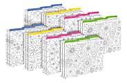 Barker Creek Tab File Folders, Letter Size, Color Me! In My Garden, Pack Of 24 Folders