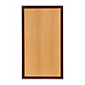 Flash Furniture 2-Tone High-Gloss Resin Table Top With 2"-Thick Drop-Lip, 30" x 42", Cherry/Mahogany