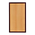 Flash Furniture 2-Tone High-Gloss Resin Table Top With 2"-Thick Drop-Lip, 30" x 42", Cherry/Mahogany