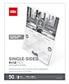 Office Depot® Brand Single-Sided Self-Sealing Laminating Sheets, 9" x 12", 3 Mil, Clear, Pack Of 50 Sheets 1 thumbnail image