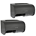Alpine Double Roll Jumbo Toilet Paper Dispensers, 10-5/16"H x 6-5/16"W x 6-5/16"D, Gray, Pack Of 2 Dispensers 1 thumbnail image