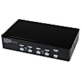 StarTech.com 4 Port High Resolution USB DVI Dual Link KVM Switch with Audio and USB 2.0 Hub (SV431DVIUAHR) - SV431DVIUAHR 1 thumbnail image