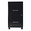 Realspace® 2-Drawer File With Caster Kit, 24 1/2"H x 14 1/4"W x 22"D, Black 1 thumbnail image