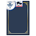 Geographics® Linen Mini Certificate Covers, 9-3/4" x 6-1/2", Navy, Pack Of 10 Covers