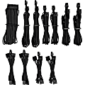 Corsair Premium Individually Sleeved PSU Cables Pro Kit Type 4 Gen 4 - Black - For Power Supply - Black - 20 1 thumbnail image
