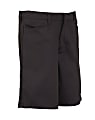 Royal Park Girls Uniform, Flat-Front Shorts, Size 7, Black