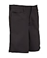 Royal Park Girls Uniform, Flat-Front Shorts, Size 8, Black
