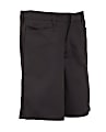 Royal Park Girls Uniform, Flat-Front Shorts, Size 10, Black