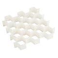 Honey-Can-Do 32-Compartment Drawer Organizer, 2 13/16"H x 13 7/16"W x 15"D, White