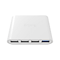 iHome AC Pro 4-Port USB Slim Wall Charger, White, IH-CT525W