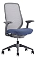 WorkPro® 6000 Series Multifunction Ergonomic Mesh/Fabric High-Back Executive Chair, Gray Frame/Blue Seat, BIFMA Compliant