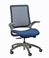 Eurotech Hawk Mesh Mid-Back Task Chair, Blue/Gray