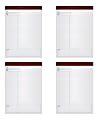 TOPS™ Docket Gold™ Premium Writing Pads, 8 1/2" x 11 3/4", Wide Ruled, 40 Sheets, White, Pack Of 4 Pads 1 thumbnail image