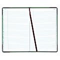 Boorum & Pease® Canvas Account Book, Record, 16 Lb., 12 1/2" x 7 5/8", 150 Pages, Blue