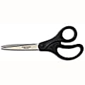 Fiskars® Eco Works® Scissors With 100% Recycled Plastic Handle, 8" Straight, Pointed, Black