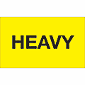 Tape Logic® Preprinted Shipping Labels, "Heavy", Rectangle, DL3391, 3" x 5", Fluorescent Yellow, Roll Of 500