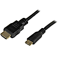 StarTech.com 6ft Mini HDMI to HDMI Cable with Ethernet, 4K 30Hz High Speed Mini HDMI 1.4 (Type-C) Device to HDMI Adapter Cable/Cord, M/M 1 thumbnail image
