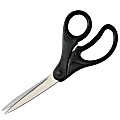 Fiskars® Eco Works® Scissors With 100% Recycled Plastic Handle, 8" Bent, Pointed, Black