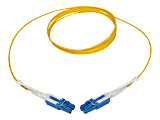 Eaton Tripp Lite Series Duplex Singlemode 9/125 Fiber Patch Cable (LC/LC), Push/Pull Tabs, 2 m (6 ft.) - Patch cable - LC single-mode (M) to LC single-mode (M) - 2 m - fiber optic - duplex - 9 / 125 micron - yellow