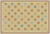 Carpets for Kids® KID$Value Rugs™ Sunshine Flowers Decorative Rug, 3' x 4'6", Tan 1 thumbnail image