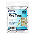 Nadex Oval Key Tags, White, Pack Of 20 Tags