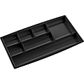 CEP 7-compartment Desk Drawer Organizer - 7 Compartment(s) - 0.8" Height x 13.5" Width7.3" Length - Black - Polystyrene - 1 Each