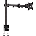 SIIG Articulating Monitor Desk Mount - 13" to 27" - Height Adjustable - 1 Display(s) Supported - 13" to 27" Screen Support - 22 lb Load Capacity - 75 x 75, 100 x 100 - VESA Mount Compatible