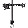 SIIG Articulating Dual Monitor Desk Mount - 13" to 27" - Height Adjustable - 2 Display(s) Supported - 13" to 27" Screen Support - 22 lb Load Capacity - 75 x 75, 100 x 100 - VESA Mount Compatible