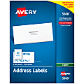 Avery® Address Labels For Copiers, 5360, Rectangle, 1" x 2-13/16", White, Pack Of 2,100