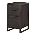 kathy ireland® Office by Bush Business Furniture Atria 19-2/3"D Vertical 3-Drawer File Cabinet, Charcoal Gray, Standard Delivery