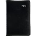 2025 Office Depot Daily Planner, 5" x 8", Black, January To December, OD000100