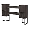kathy ireland® Office by Bush Business Furniture Atria 60"W Hutch For Writing Desk, Charcoal Gray, Standard Delivery
