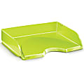 CEP Landscape Letter Tray - 2.6" Height x 13.4" Width10.4" Length - Desktop - Green - Polystyrene - 1 Each 1 thumbnail image