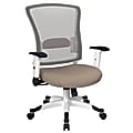 Office Star™ Space Seating Mesh Mid-Back Chair, Cotton/White