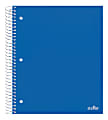 Office Depot® Brand Stellar Poly Notebook, 8-1/2" x 10-1/2", 3 Subject, Wide Ruled, 150 Sheets, Blue 1 thumbnail image