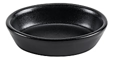 Foundry Ceramic Oval Baker Dishes, 6 Oz, Black, Pack Of 24 Dishes