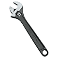 Black Phosphate Adjustable Wrenches, 8 in Long, 1 1/8 in Opening, Black 1 thumbnail image