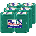 Tape Logic® Color Masking Tape, 3" Core, 0.25" x 180', Dark Green, Case Of 144