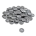 Learning Resources® Bulk Play Money, Quarters, 1" x 1", Grades Pre-K - 8, Pack Of 100 1 thumbnail image