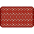 GelPro Designer Comfort Polyurethane Anti-Fatigue Floor Mat For Hard Flooring, 20" x 32", Trellis Red
