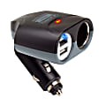 ReVIVE PowerUP 3P DC to USB Car Charger with Dual Universal USB Ports, Black