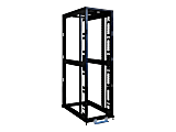 Tripp Lite 48U 4-Post Open Frame Rack Cabinet Square Holes 3000lb Capacity - Rack open frame - 4-post - black - 48U - 19"