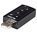 StarTech.com Virtual 7.1 USB Stereo Audio Adapter External Sound Card - Sound card - stereo - USB 2.0 - ICUSBAUDIO7 - Sound card - stereo - USB 2.0 - 1 thumbnail image