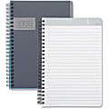 TOPS® Idea Collective Twin Wirebound Professional Notebook, 5" x 8", Gray 1 thumbnail image